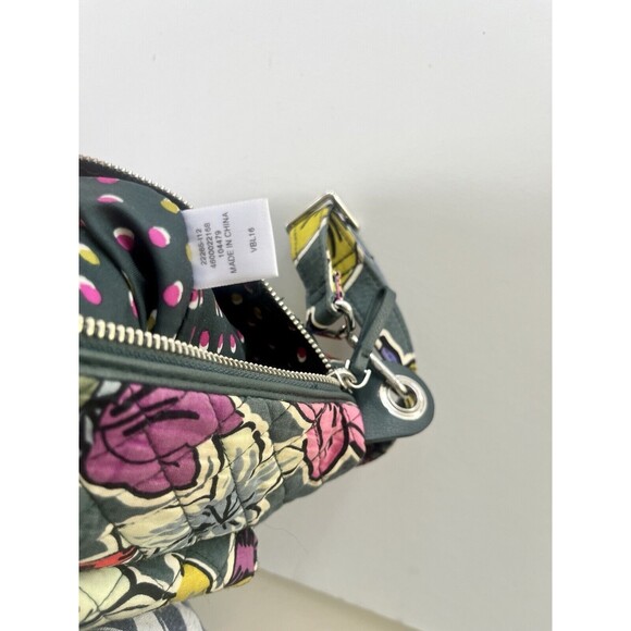 Vera Bradley Carson Shoulder Bag Crossbody Signature Cotton, Falling Flowers - Picture 3 of 13